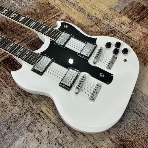 White style double neck - white, sg