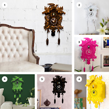 Antique Cuckoo Clock Pendulum Wall Bird Vintage Minimalist Home Decor Gift