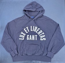 GANT USA Navy Blue Luxe Hoodie