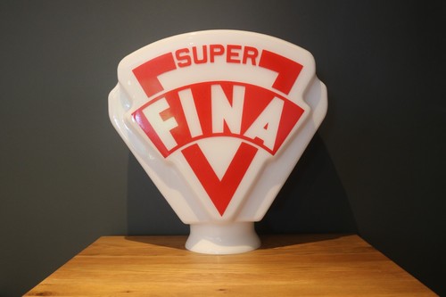 Red fina petrol pump - fina,
