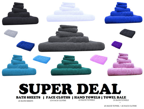 Luxury jumbo towel bale - towel, set