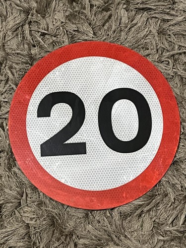 20mph road sign 30x30xm - 20mph,