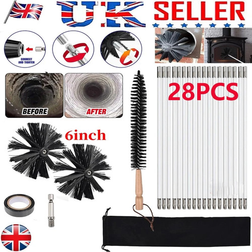 28x chimney sweep set - 28x, 6in