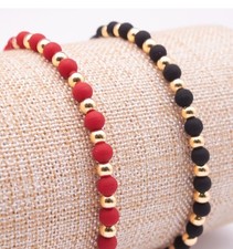 Dúo pulseras combinadas Oro