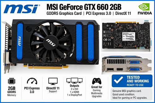 Msi geforce gtx 660 2gb - 660, gddr5