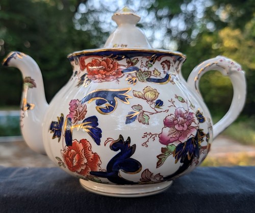 Masons mandalay blue teapot - masons,