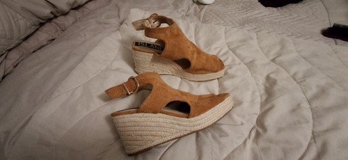 River island tan wedge - river, size