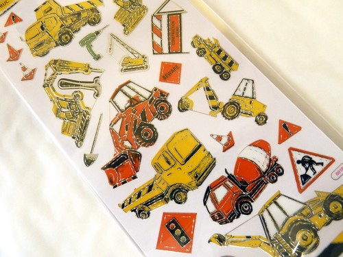 Digger construction stickers - digger,