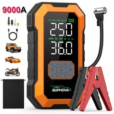 9000A Car Jump Starter Air Compressors Pumps Battery Booster 99800mah Power Bank