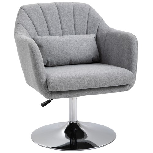 Homcom retro linen - swivel, tub