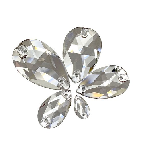 25pcs cut glass crystal sew - glass,