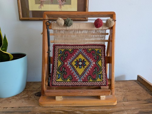 Vintage mini rug - vintage,