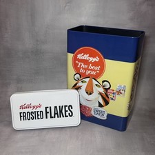 Kelloggs Frosted Flakes Metal Retro Storage Tin - food snacks cereal biscuit #5