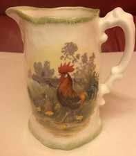 Fine Bone China Jug Very Decorative  Cockerel Chicks 2 Designs One On Each Side