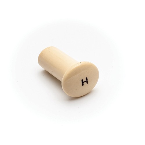 Classic car heater - "h", cream