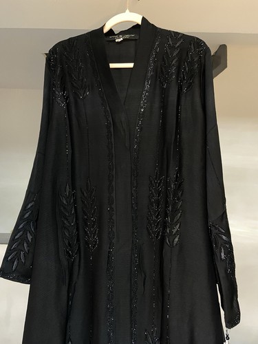 2pc black nur - black, abaya