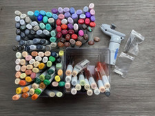 131 Copic Markers Sketch Refills Air Adadaptor Airbrush Tested and Working