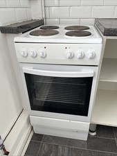 Slimline Electric Cooker Oven 50cm White Working Condition
