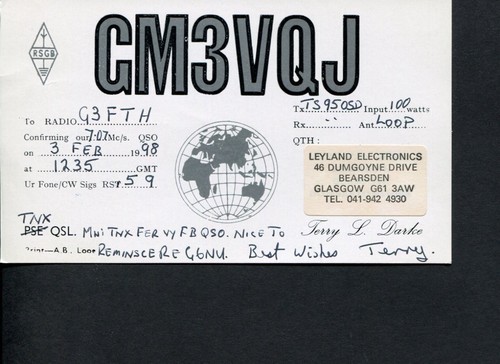 Qsl card radio uk - 1,