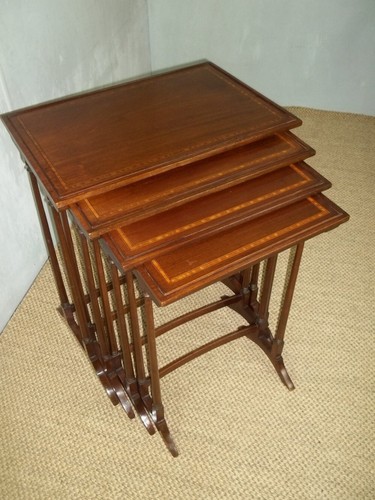 Antique mahogany inlaid