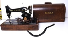 Vintage Singer 99K  Knee Pedal Sewing Machine 1923 w/Bentwood Case