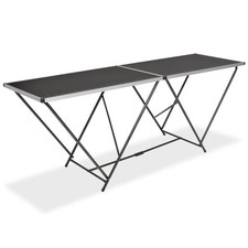 WALPLUS Folding Pasting Table MDF Aluminium Portable 200x60x78 cm