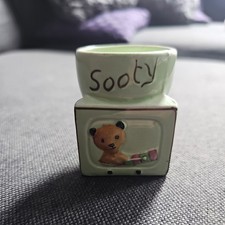 Vintage BBC Sooty TV Egg Cup, Keele St. Pottery, Sooty Concessions LTD 1950s/60s