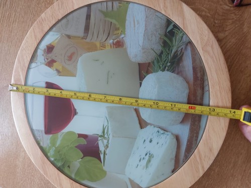 Wood lazy susan cheese board - wood,