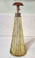 Antique Amber Jeweled Perfume Bottle 