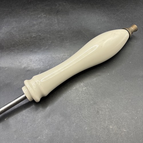 Beer pump ceramic handle white - pump,