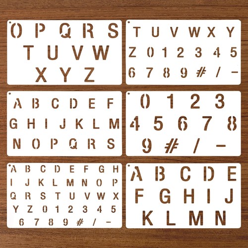 6pcs letter stencils - 6pcs,