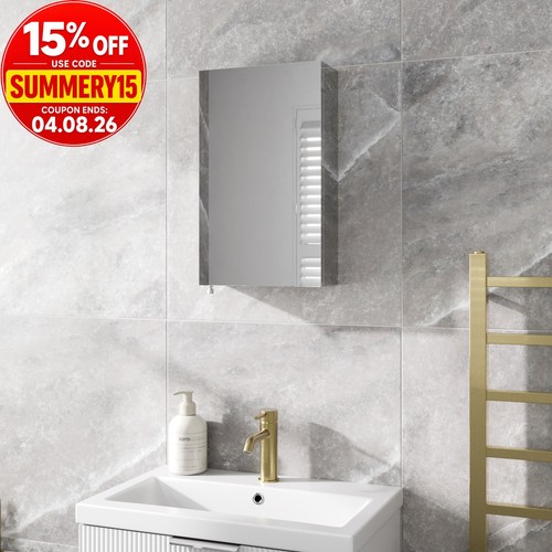 Bathroom mirror cabinet single - bathroom,