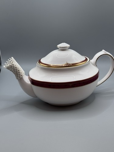 Spode bordeaux y8594 teapot - spode,