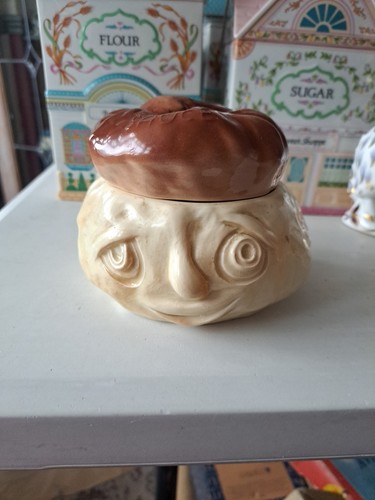 Sylvac bread sauce face - face, pot