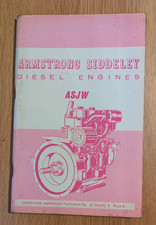 ARMSTRONG SIDDELEY ASJW DIESEL ENGINE Operators Handbook JAN 1964 In excA/8028/3
