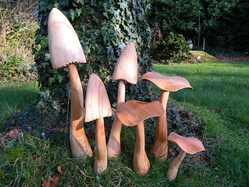 Wooden mushroom toadstool - mushroom,