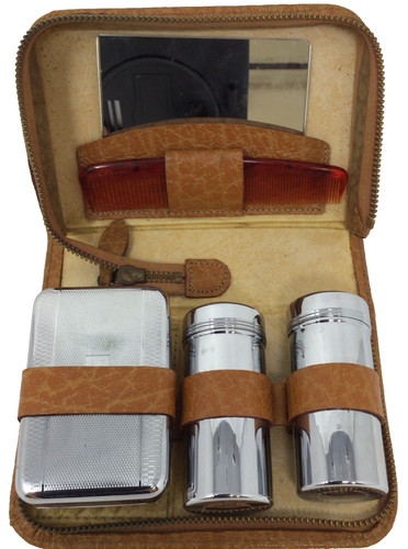 Vintage men travel - travel, shaving