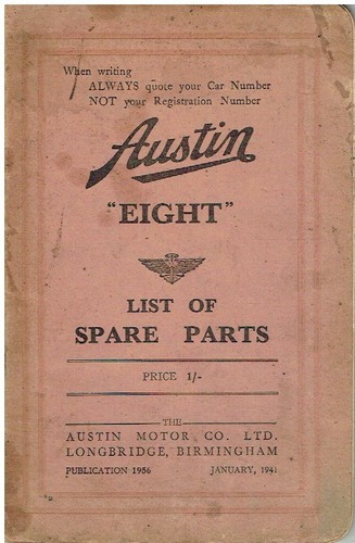 Austin eight saloon original - eight,