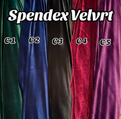 Spandex velvet stretch fabric - stretch,