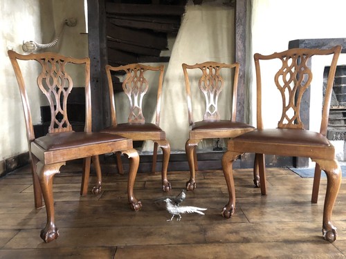 Antique walnut chippendale - antique,