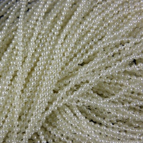 4mm ivory cream - cream, pearl