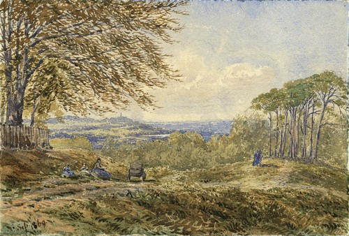 Figures rural landscape - in,