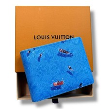 Louis Vuitton LV Monogram Blue Lagoon Slender Bifold Wallet |  FAST SHIPPING