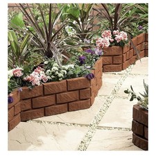 8 x Brick Effect Garden Border
