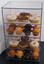 Food Safe Bakery Pastry Display Case Stand Cabinet Cakes  Cupcakes - Four Tiers