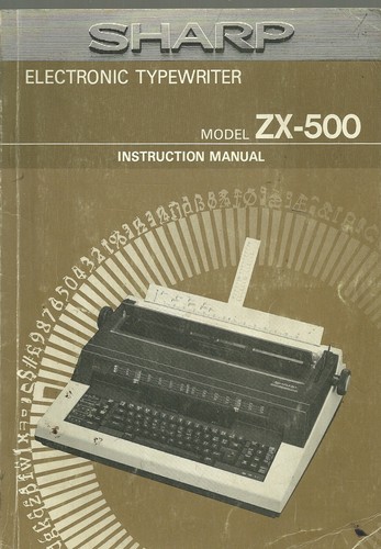 Sharp electronic typewriter - sharp,