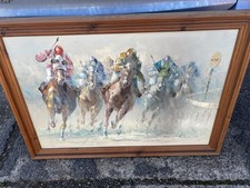 Horse Racing Oil Painting