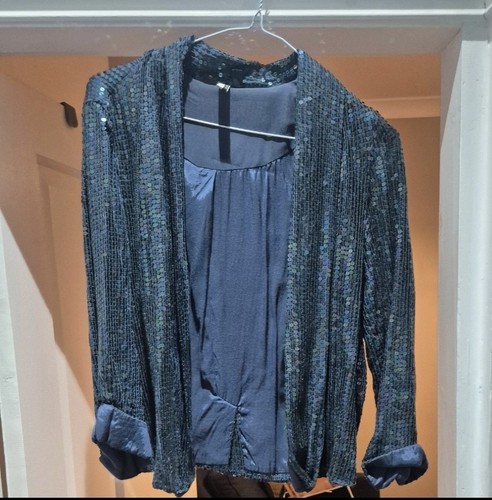 Topshop navy blue - topshop, sequin