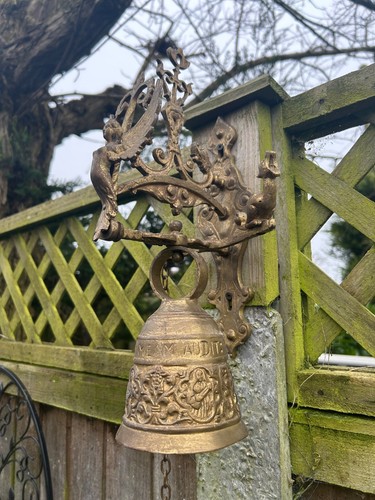 Door bell vintage ornate wall - bell,