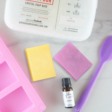 Easy Soap Making Kit - Melt & Pour with Fragrances Colour & Rectangle Mould